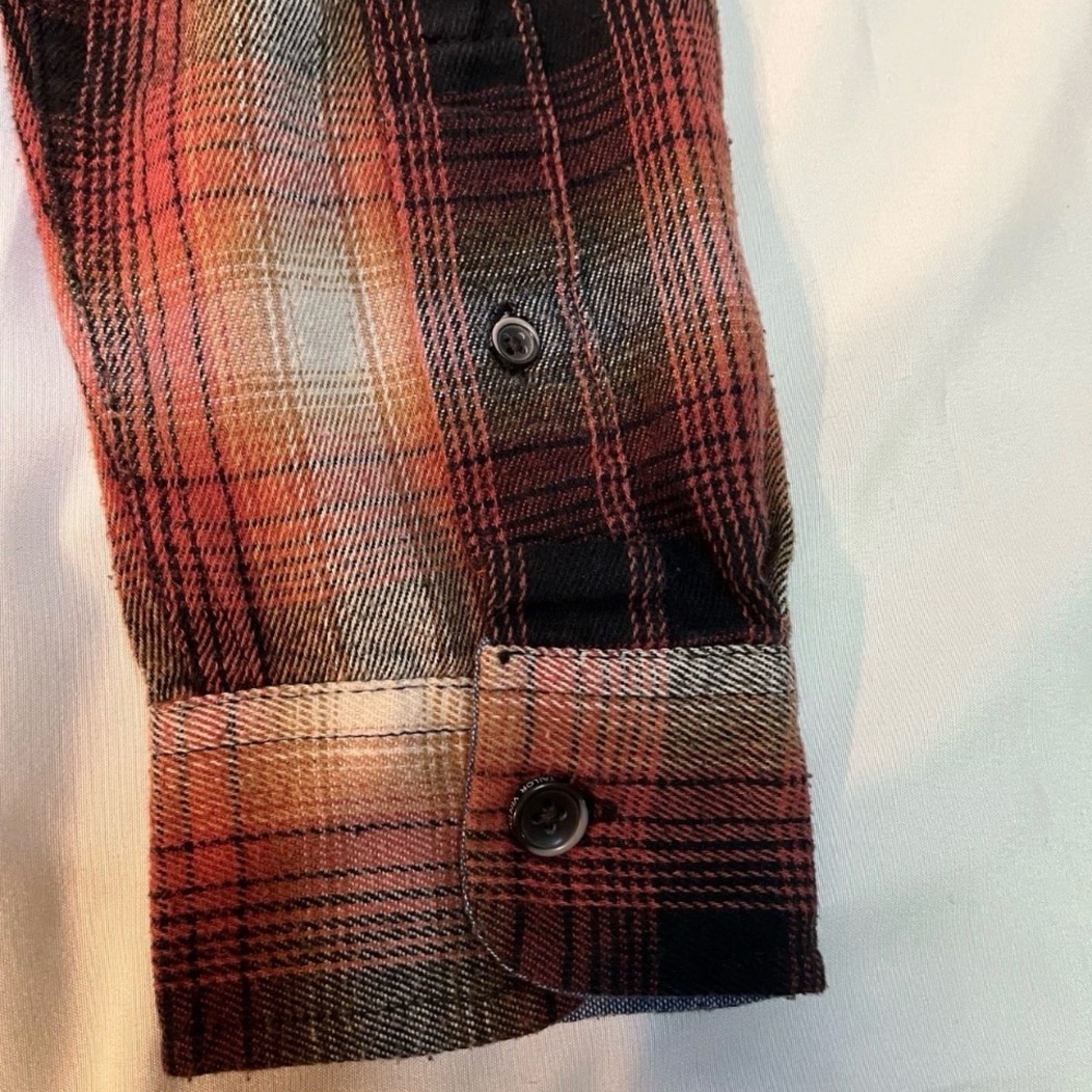 Tailor Vintage Luxe Performance Plaid Button Up Shirt Men S Condition Excellent - Picture 9 of 10